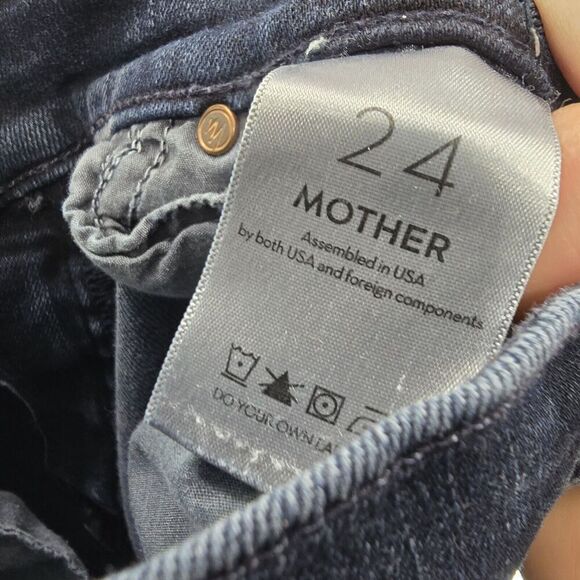 Mother Jeans Women 24 Stunner Zip Two Step Fray Holding Hands High Rise Skinny - Picture 3 of 16